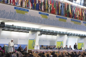 Pope Leo XIV at the FAO Headquarters
