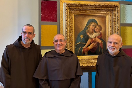 Gli eremiti carmelitani in visita alla Curia Generale